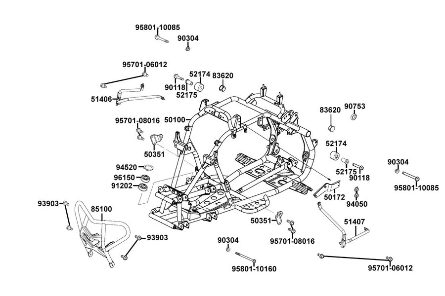 F21 Frame Body parts diagram