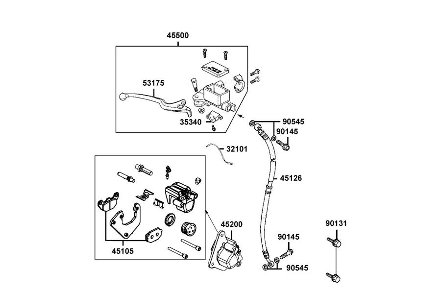 F04 Brake Master Cylinder parts diagram