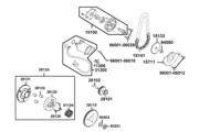 E07 Starting Motor ● Oil Pump parts diagram thumbnail