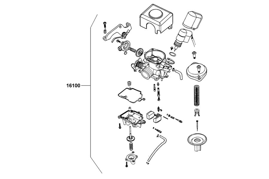E05 Carburetor parts diagram