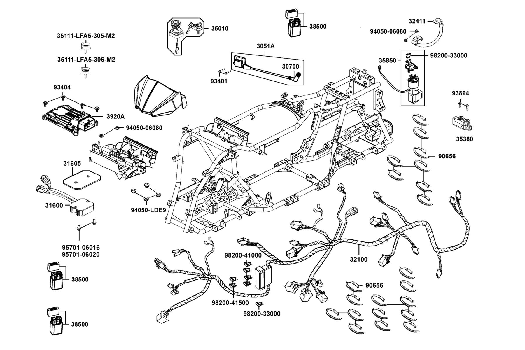 MAXXER 450I Harness Wire parts diagram