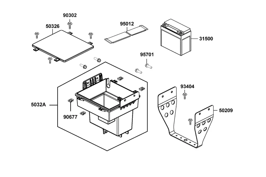 F11 Battery parts diagram