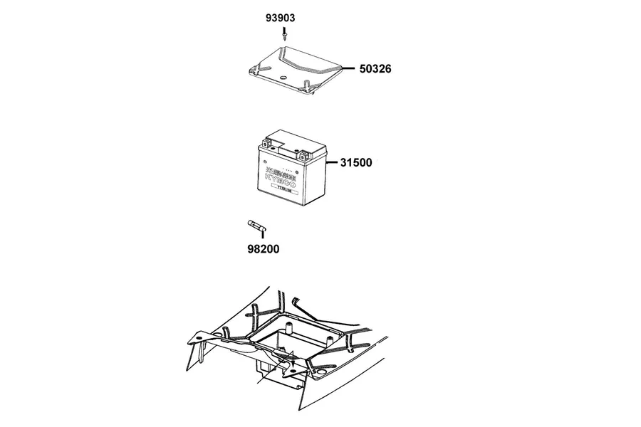 F11 Battery parts diagram