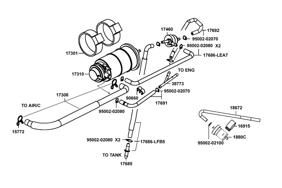 F21 Canister parts diagram