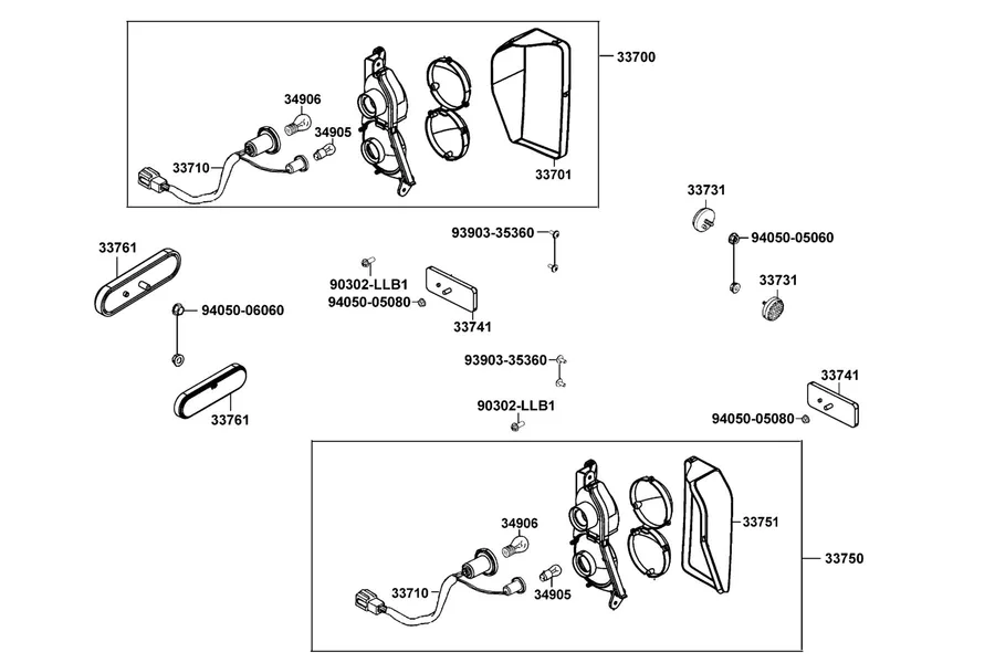 F19 Light Tail parts diagram