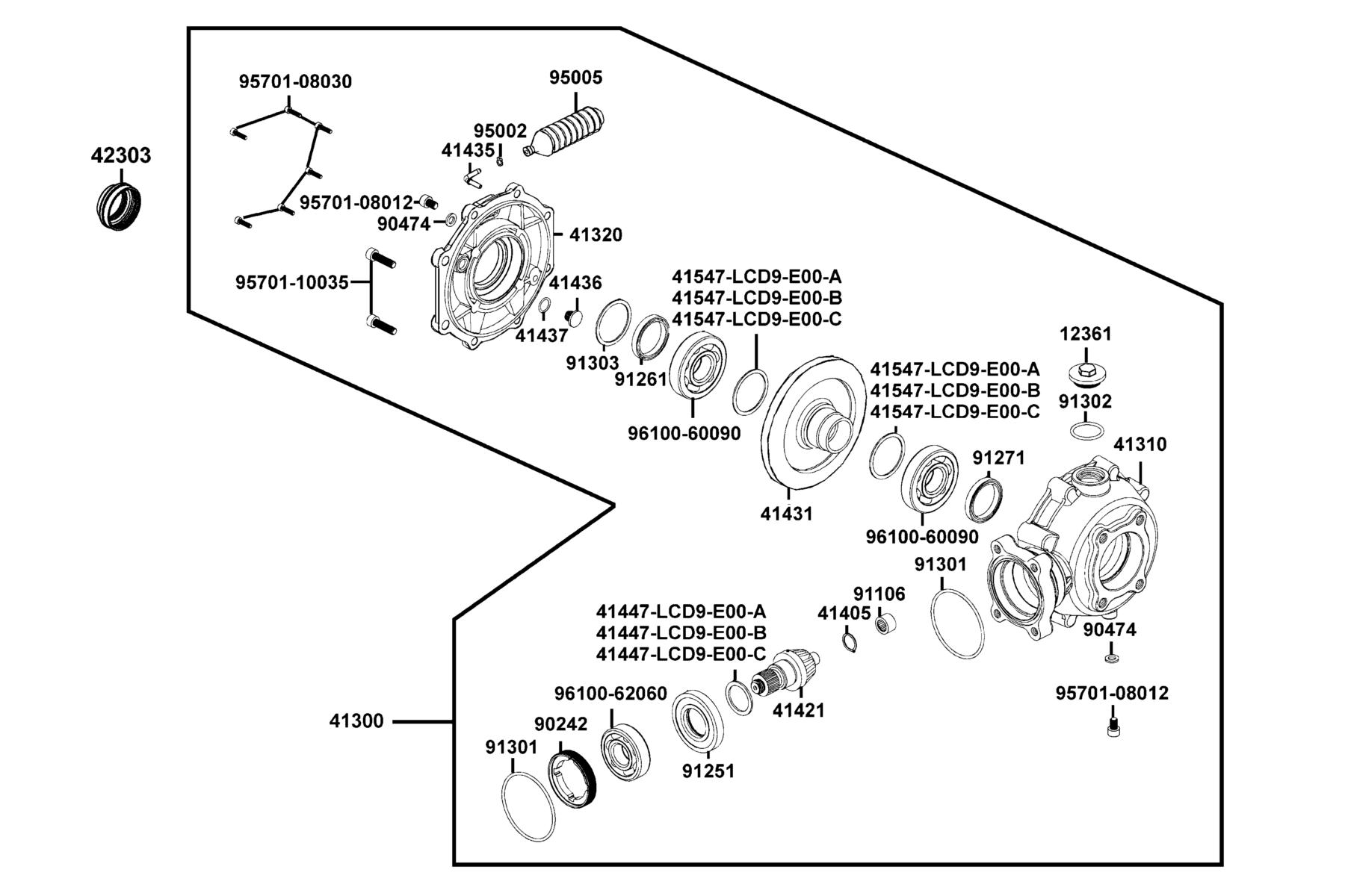 MXU 270(2021) Side Case Rr Final parts diagram