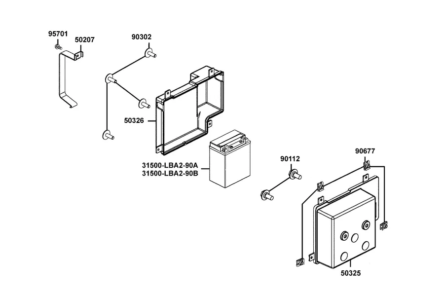 F11 Battery parts diagram
