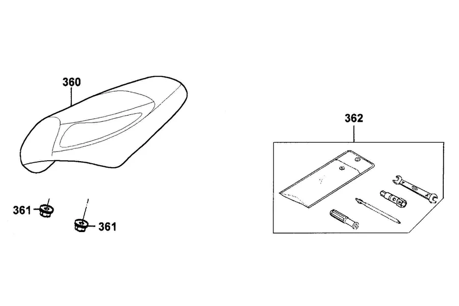 F09 Seat parts diagram