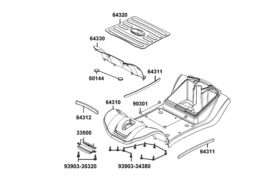 F02 Floor Panel parts diagram