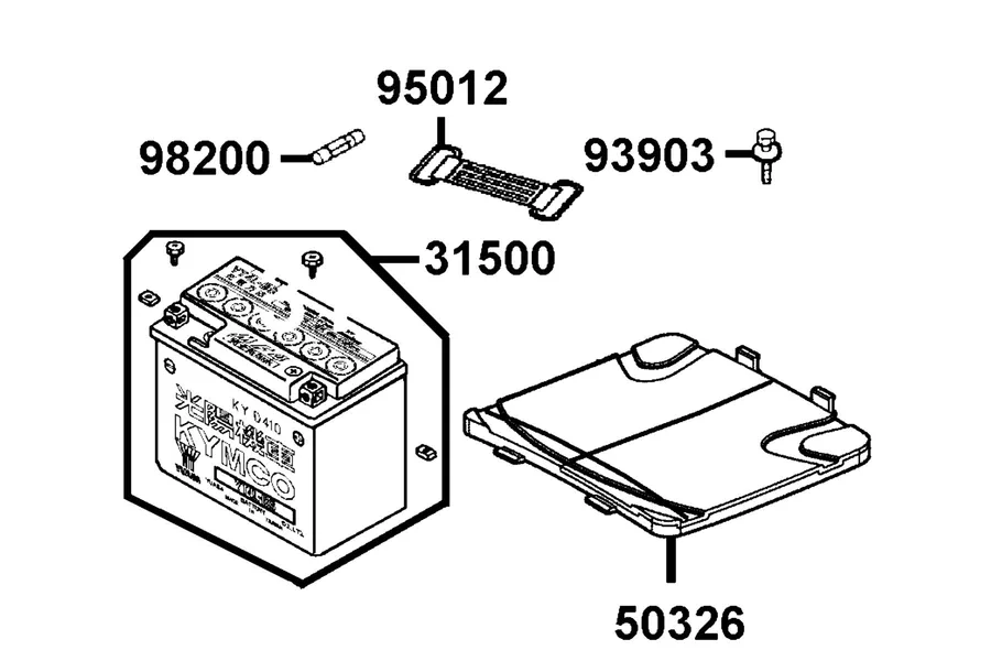 F11 Battery parts diagram