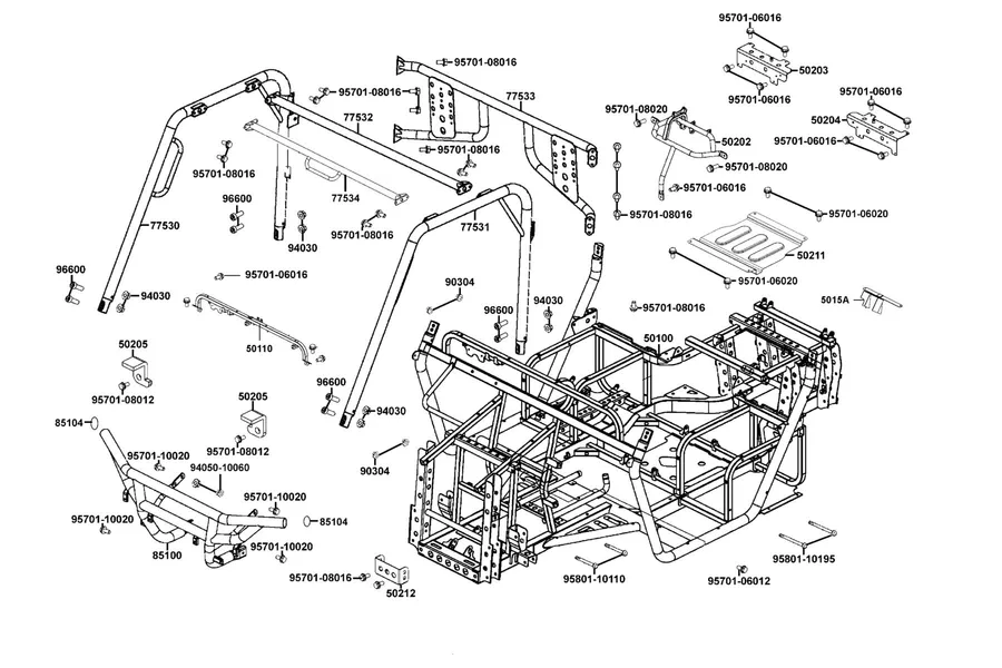 F21 Frame Body parts diagram