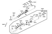 F14 Exhaust Muffler parts diagram