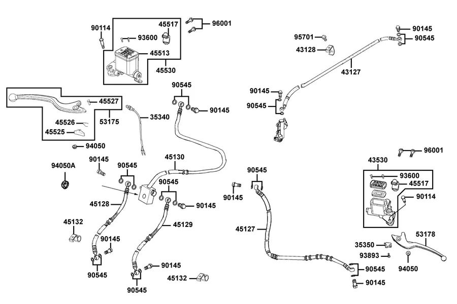 F04 Master Cylinder parts diagram