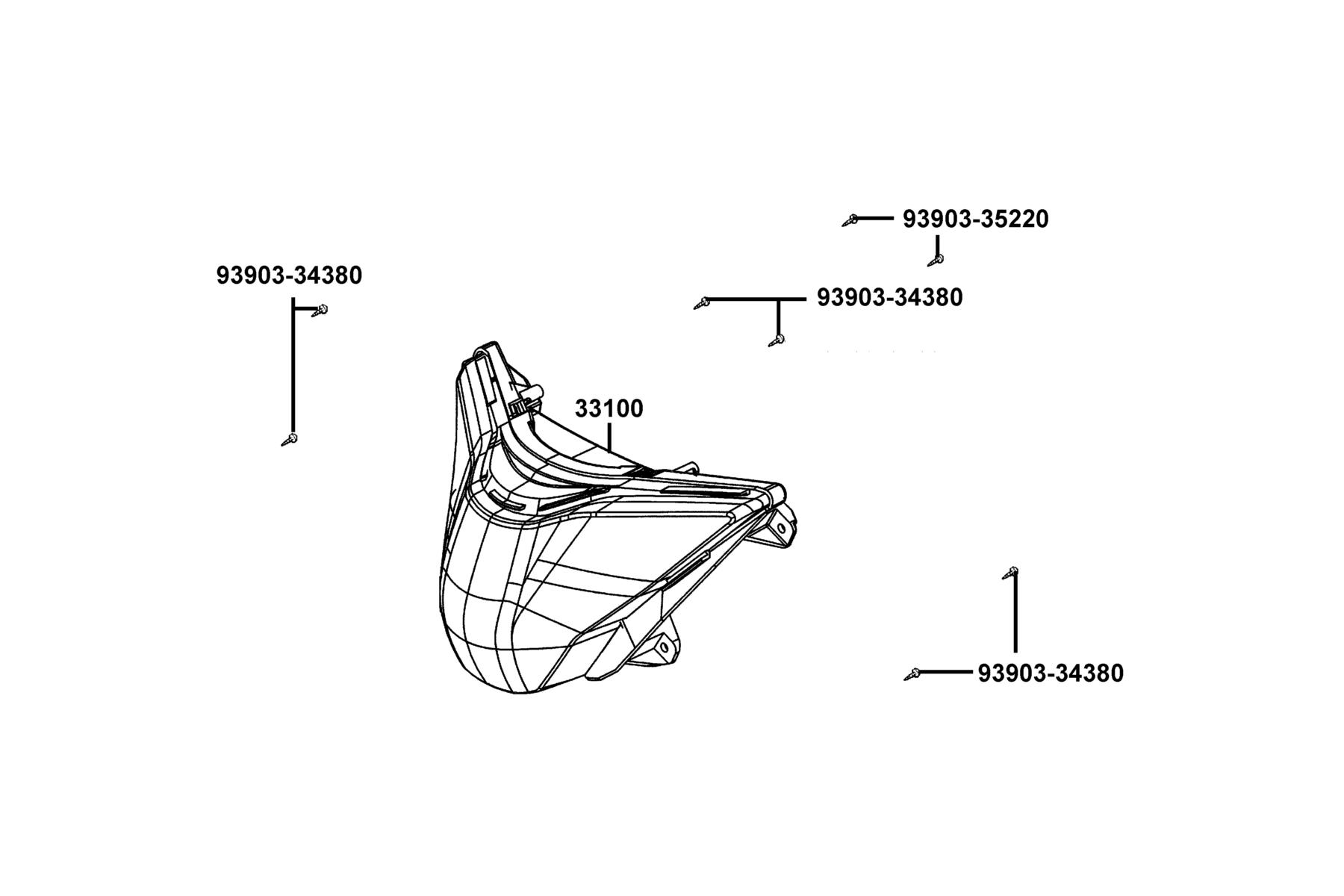 People S 150i ABS(2022) Head Light parts diagram