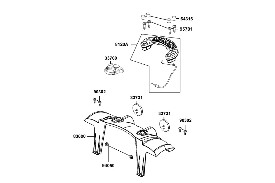 F08 Body Cover parts diagram