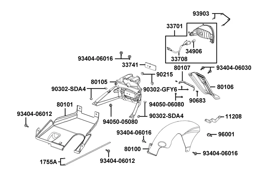 F18 Tail Light parts diagram