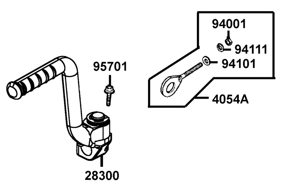 F13 Kick Starter Arm parts diagram