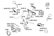 F03 Handle Steering ● Handle Cover parts diagram thumbnail