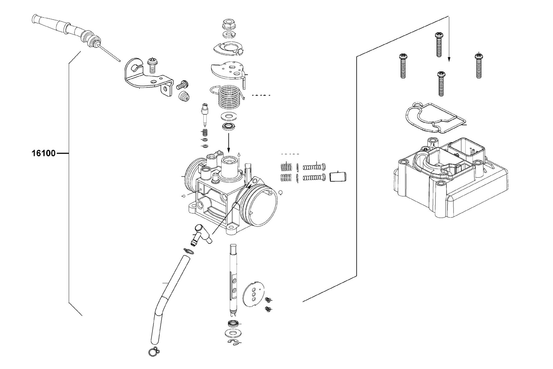 People S 150i ABS(2022) THROTTLE BODY ASSY parts diagram
