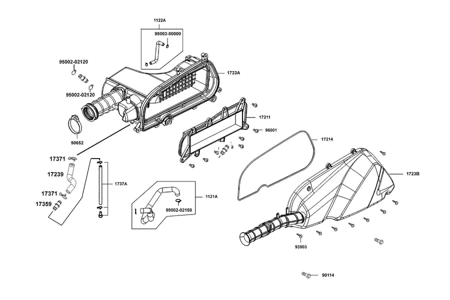 F13 Air Cleaner parts diagram