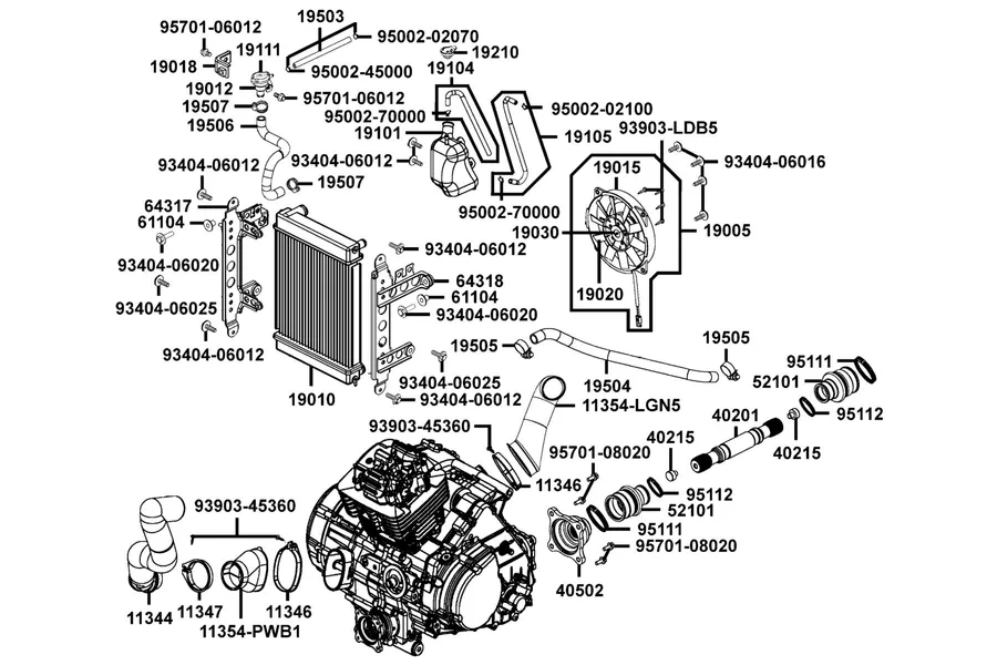 F21 Cooler Oil parts diagram