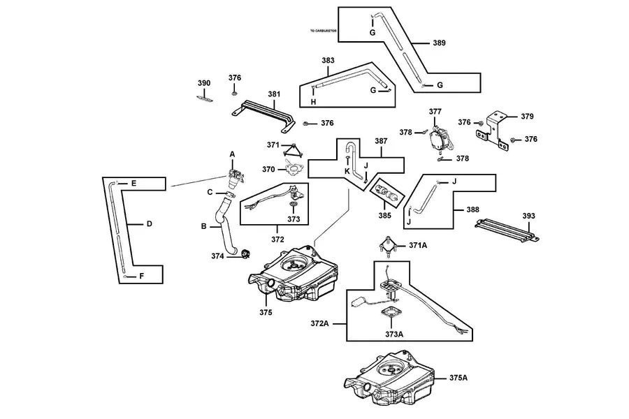 F10 Fuel Tank parts diagram