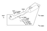 F13 Exhaust Muffler parts diagram thumbnail