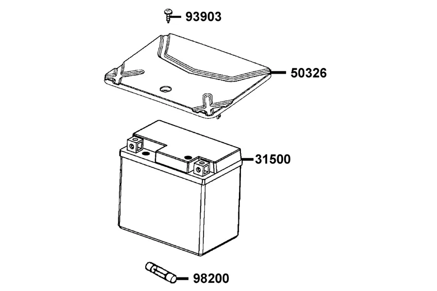 F11 Battery parts diagram