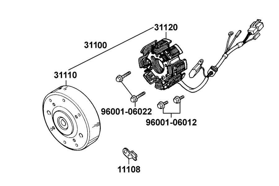 E03 Generator parts diagram