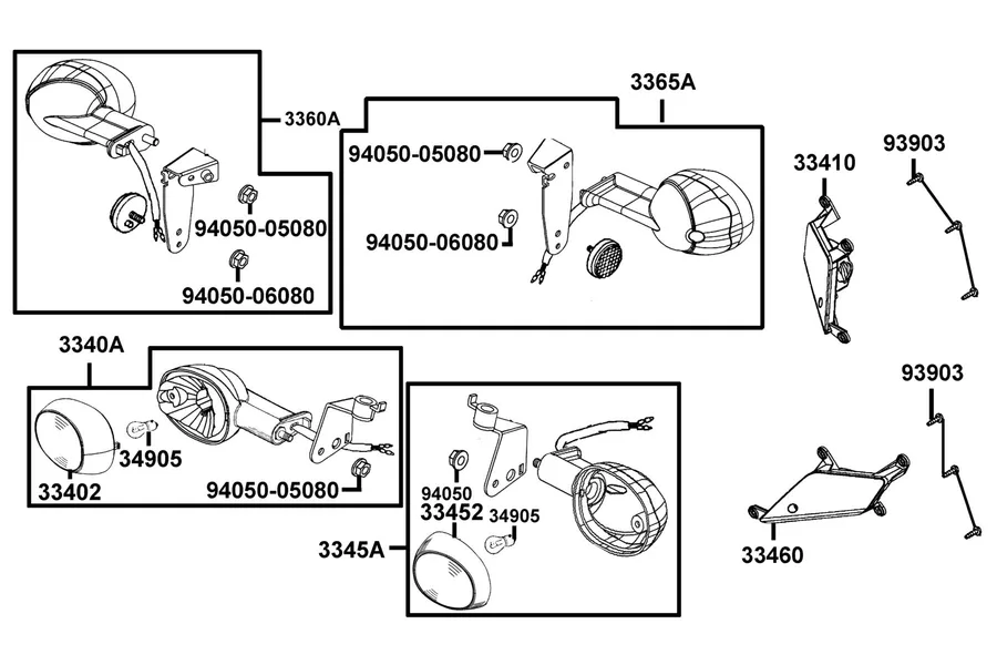 F17 Front Winker parts diagram