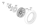 43352-AED9-E10 on the F08 Rear Wheel diagram