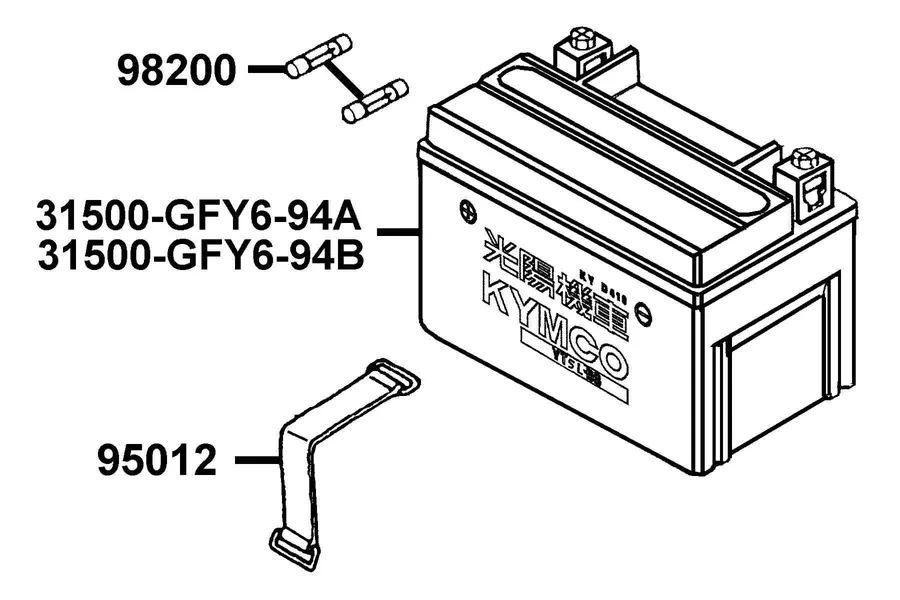 F11 Battery parts diagram