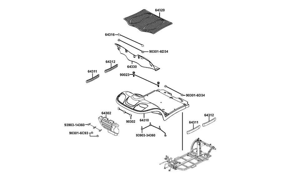 F02 Floor parts diagram
