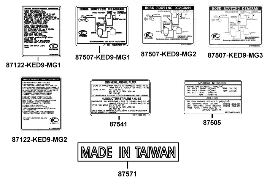 F31 Caution Label parts diagram