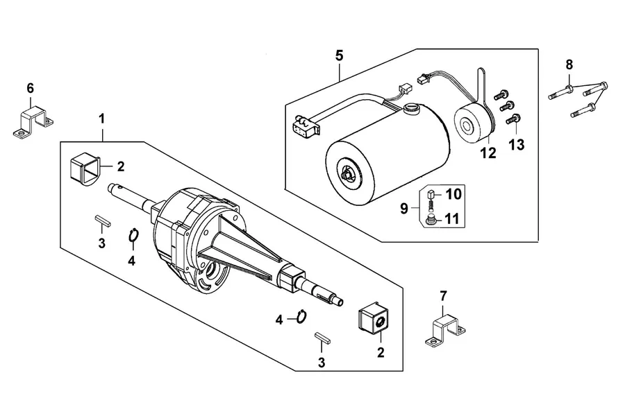 E01 Motor Assy parts diagram