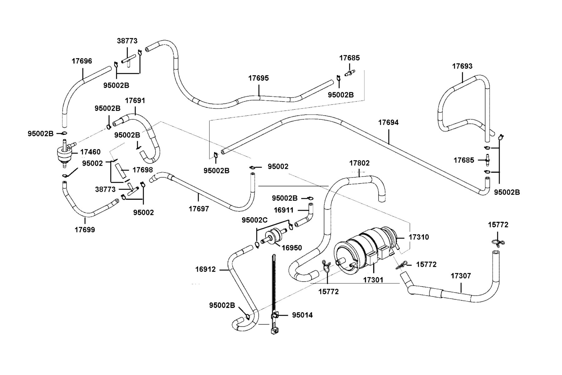 UXV 700i LE PRIME (2019~) Canister parts diagram