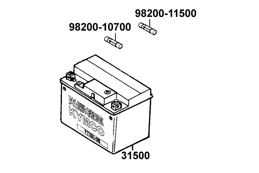 F11 Battery parts diagram