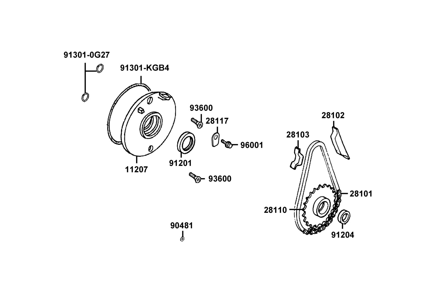 K-PIPE 125(2022) Starting Gear parts diagram