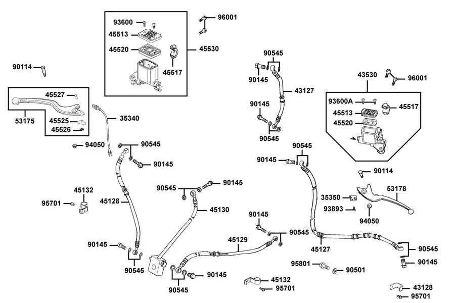 F04 Master Cylinder parts diagram