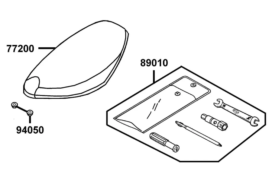 F09 Seat parts diagram