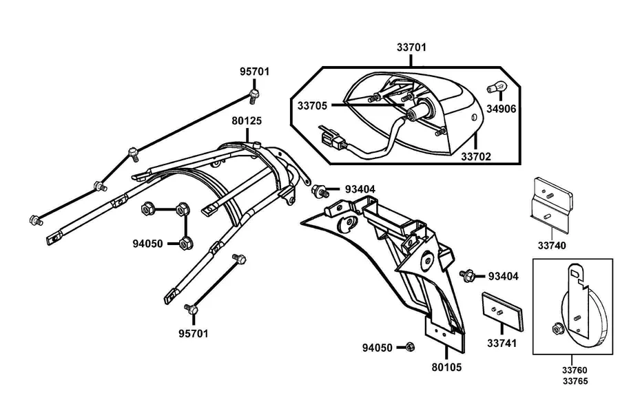 F25 Tail Light parts diagram