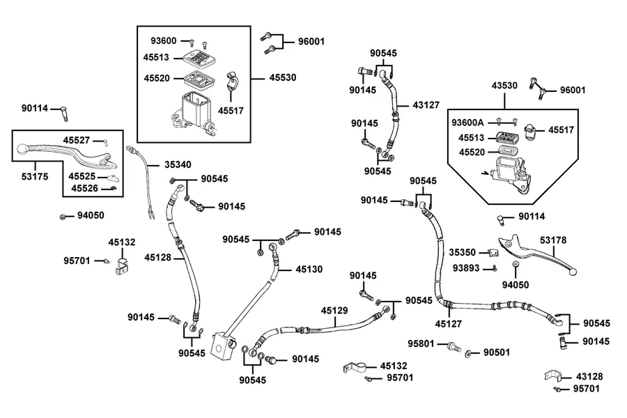 F04 Master Cylinder parts diagram