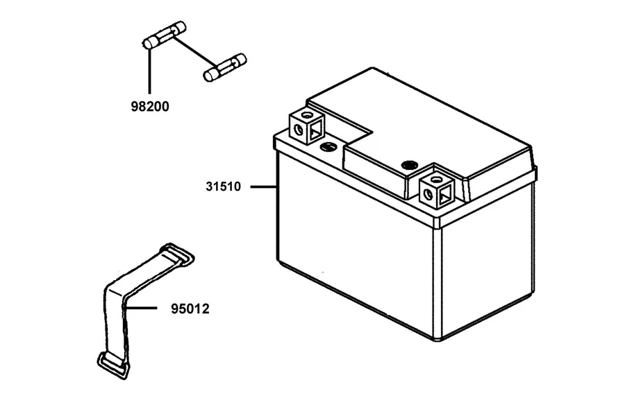 F11 Battery parts diagram