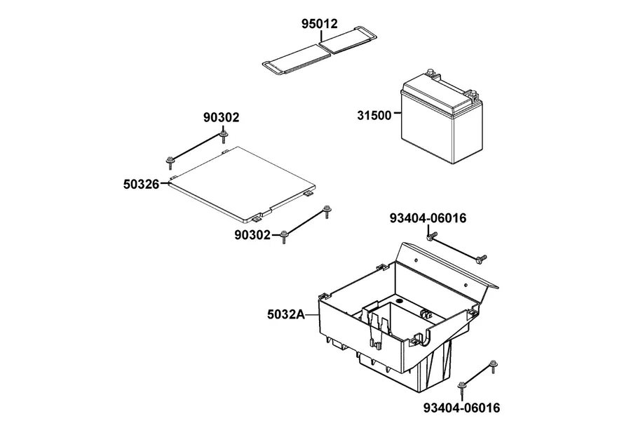 F11 Battery parts diagram