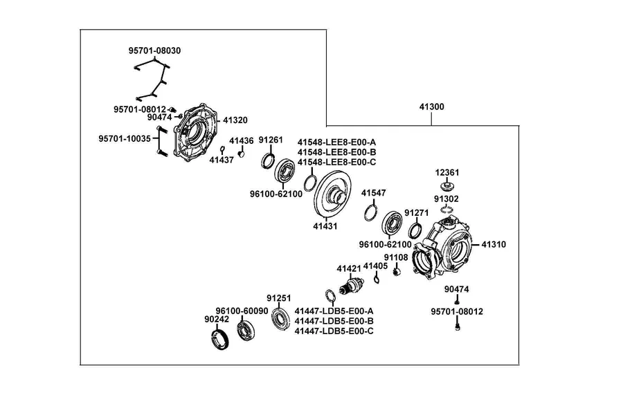 F17 Gear Assy Rr Final parts diagram