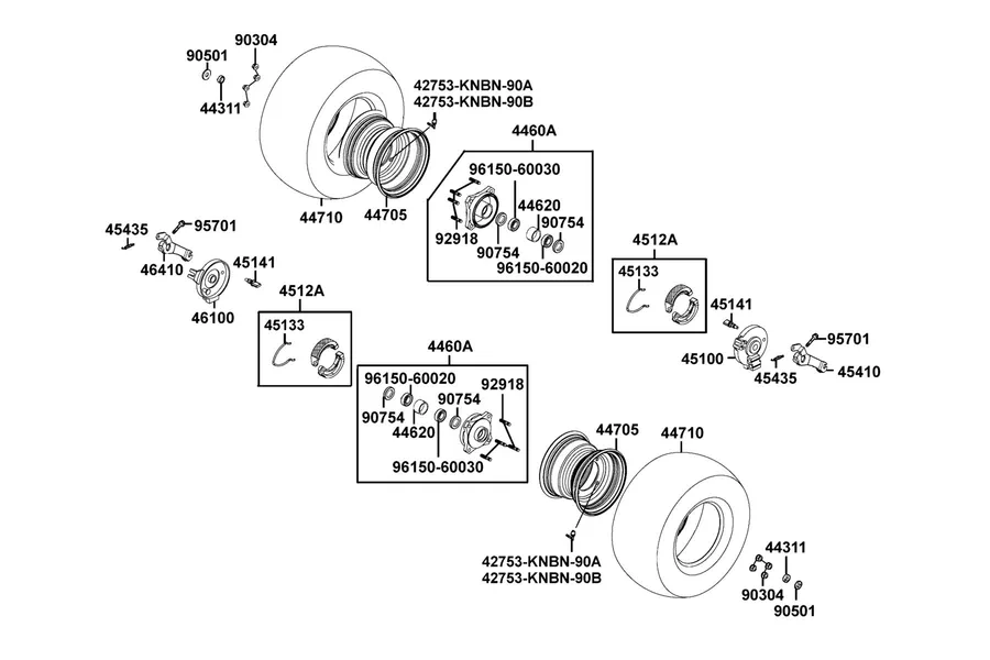 F06 Front Wheel parts diagram