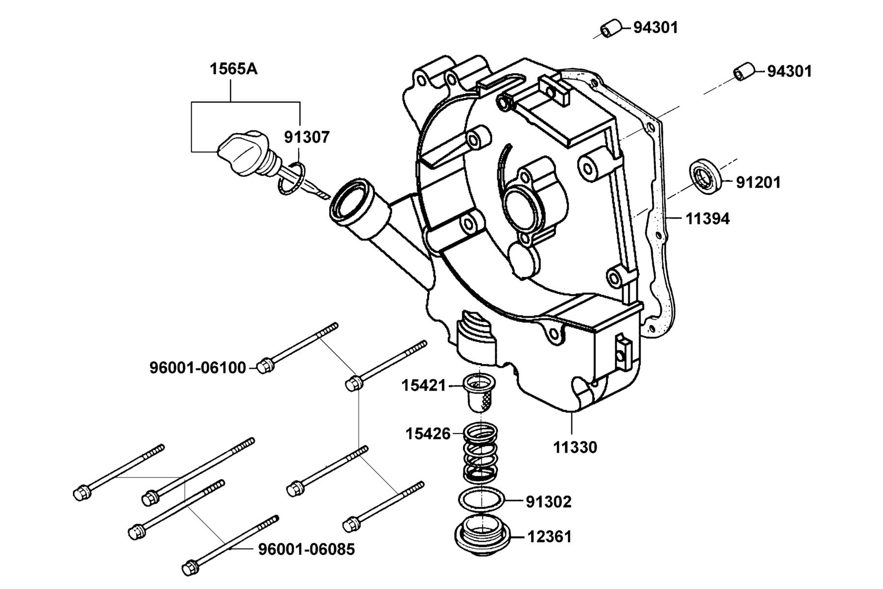 Mongoose 70s(2021) Right Crankcase Cover parts diagram