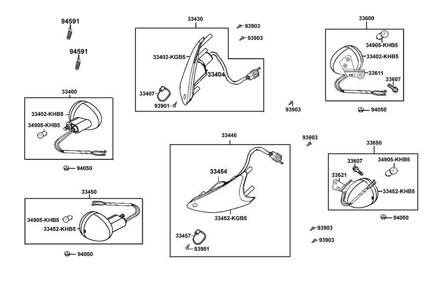 F18 Front Winker parts diagram