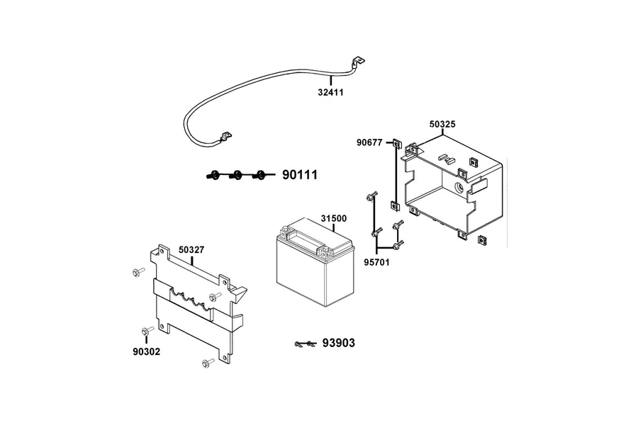 F11 Battery parts diagram