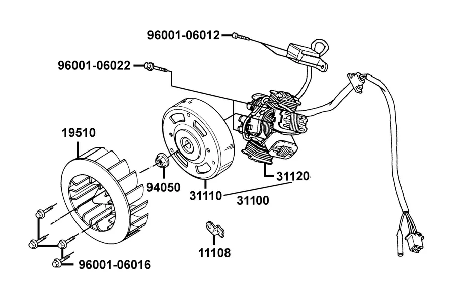 E03 Generator parts diagram